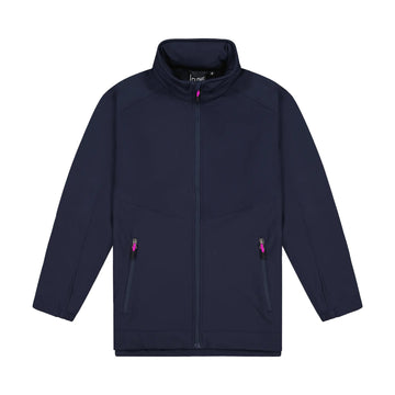 Mens Aspiring Jacket with Contrast Zip Pulls - Navy/Fuchsia