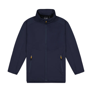 Mens Aspiring Jacket with Contrast Zip Pulls - Navy/Gold