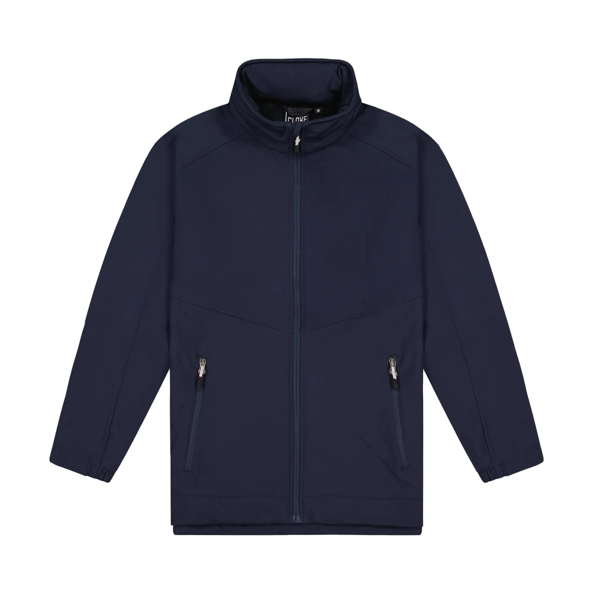 Mens Aspiring Jacket with Contrast Zip Pulls - Navy/White
