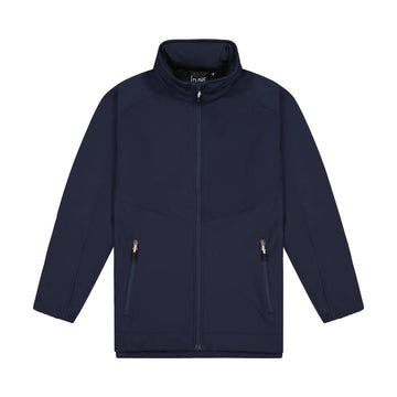 Mens Aspiring Jacket with Contrast Zip Pulls - Navy/White
