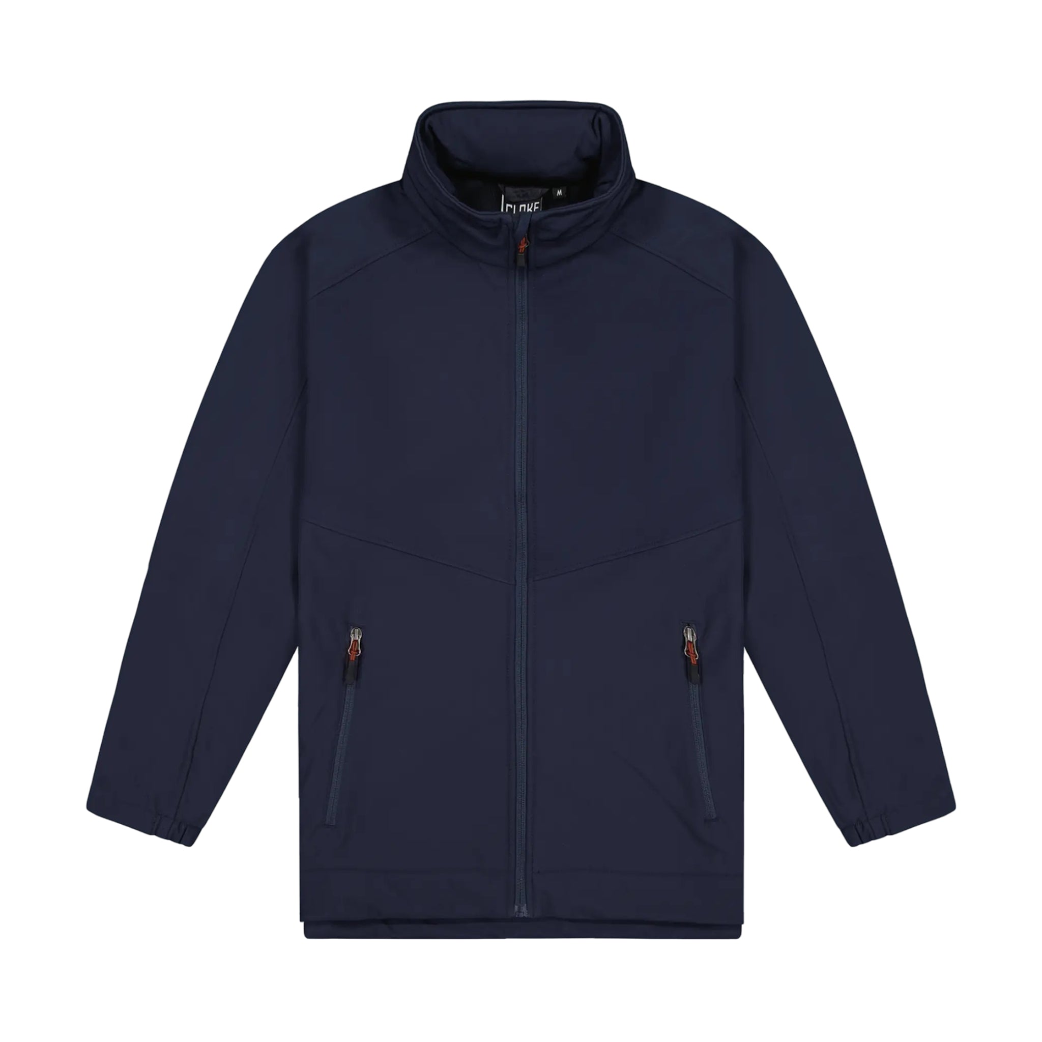 Mens Aspiring Jacket with Contrast Zip Pulls - Navy/Maroon