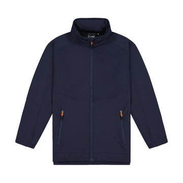 Mens Aspiring Jacket with Contrast Zip Pulls - Navy/Orange