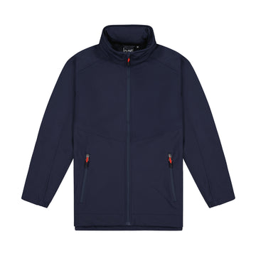 Mens Aspiring Jacket with Contrast Zip Pulls - Navy/Red