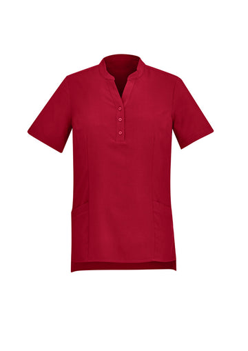 Womens Florence Plain Tunic - Cherry