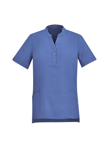 Womens Florence Plain Tunic - Mid Blue