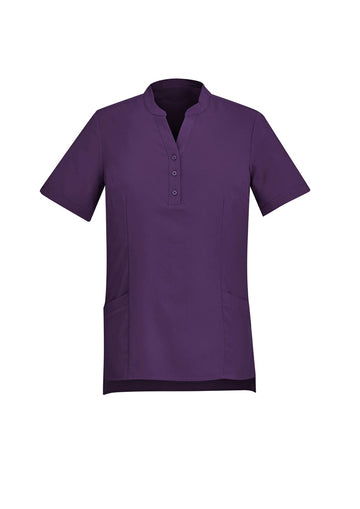 Womens Florence Plain Tunic - Purple