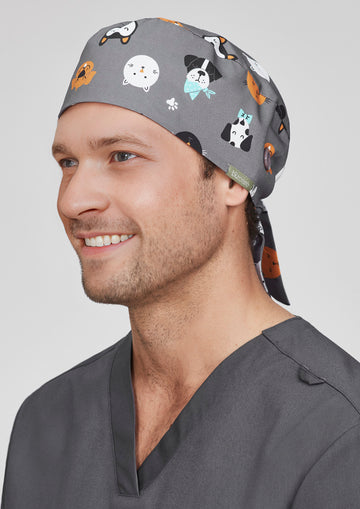 Unisex Printed Scrub Cap
