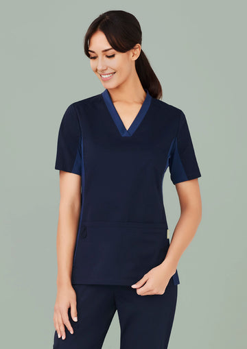 Womens Riley Stretch Scrub Top