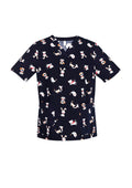 Womens Printed Best Friends Scrub Top ||SRC=https://cdn.fashionbizapps.nz/honeybee/images/CST147LS_bProduct_MidnightNavy_01_HCPhg8J.jpg