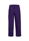 Unisex Classic  Scrub Pant - Purple ||SRC=https://cdn.fashionbizapps.nz/honeybee/images/H10610_bProduct_Purple_02_w10YecW.jpg