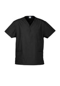 Unisex Classic Scrub Top - Black ||SRC=https://cdn.fashionbizapps.nz/honeybee/images/H10612_bProduct_Black_01_mOUzSmX.jpg