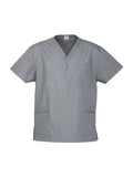 Unisex Classic Scrub Top - Pewter ||SRC=https://cdn.fashionbizapps.nz/honeybee/images/H10612_bProduct_Pewter_01_w75EFtq.jpg