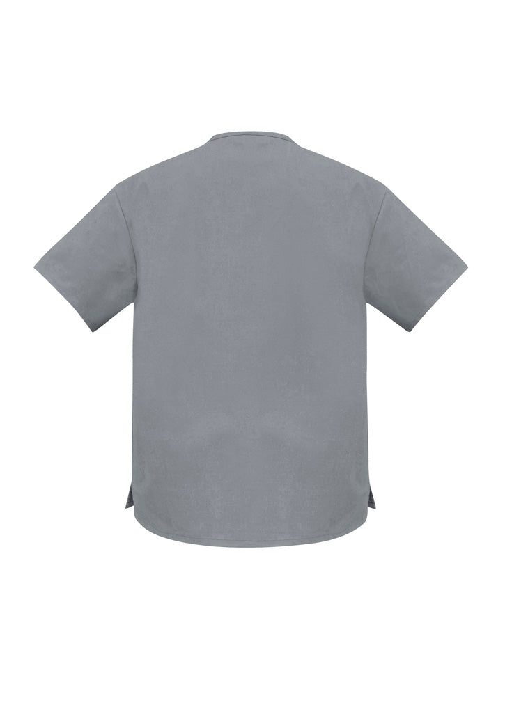 Unisex Classic Scrub Top - Pewter ||SRC=https://cdn.fashionbizapps.nz/honeybee/images/H10612_bProduct_Pewter_02_YMO1zxH.jpg