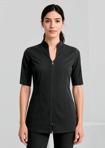 Womens Bliss Tunic ||SRC=https://cdn.fashionbizapps.nz/honeybee/images/H632L_Talent_Black_01_R_BoKDO6K.jpg