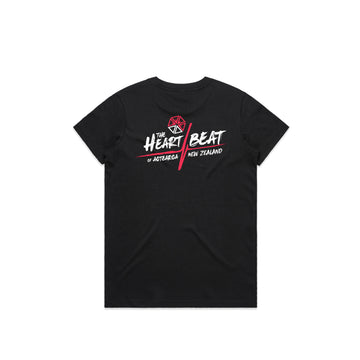 Heatbeat Womens Maple Tee - BLACK