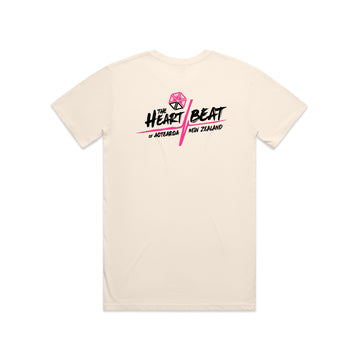 Heartbeat Mens Staple Tee - CREAM