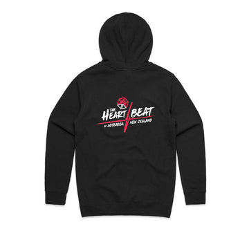 Heartbeat Stencil Hood - BLACK