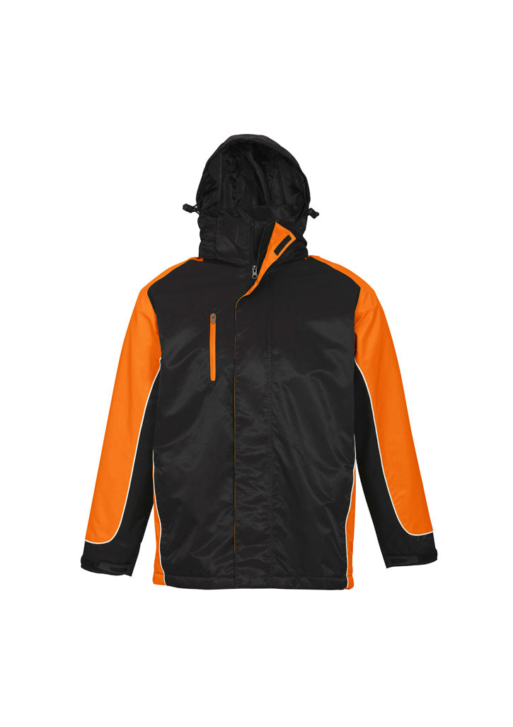 Unisex Nitro Jacket - Black/Orange/White ||SRC=https://cdn.fashionbizapps.nz/honeybee/images/J10110_bProduct_Black_Orange_White_01_VaxRMJw.jpg