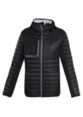 Unisex Patrol Jacket - Black/Silver ||SRC=https://cdn.fashionbizapps.nz/honeybee/images/J134M_bProduct_Black_Silver_01_9HsNKDR.jpg