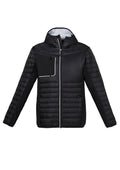 Unisex Patrol Jacket - Black/Silver ||SRC=https://cdn.fashionbizapps.nz/honeybee/images/J134M_bProduct_Black_Silver_03_SKDBYpn.jpg