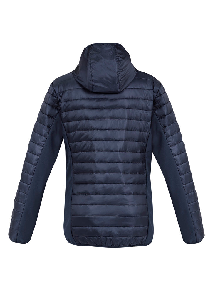 Unisex Patrol Jacket - Navy/Silver ||SRC=https://cdn.fashionbizapps.nz/honeybee/images/J134M_bProduct_Navy_Silver_02_yS7ZNE8.jpg