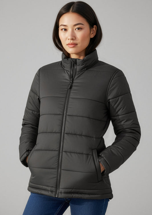 Womens Alpine Jacket ||SRC=https://cdn.fashionbizapps.nz/honeybee/images/J212L_Talent_Black_01.jpg