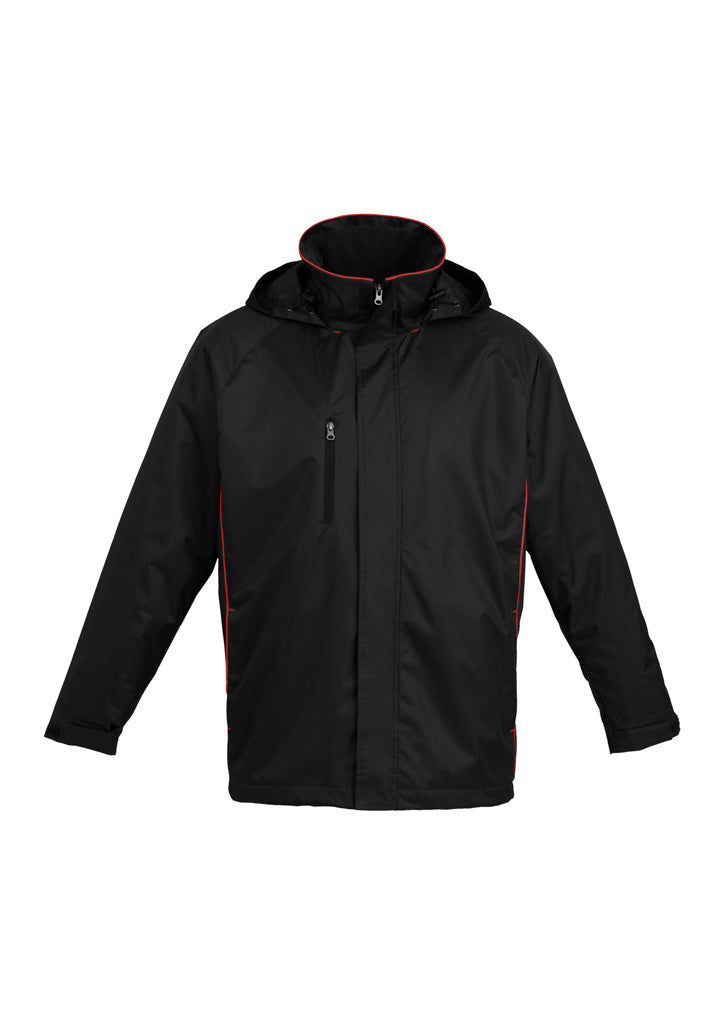 Unisex Core Jacket - Black/Red ||SRC=https://cdn.fashionbizapps.nz/honeybee/images/J236ML_bProduct_Black_Red_01_gcJlD0K.jpg