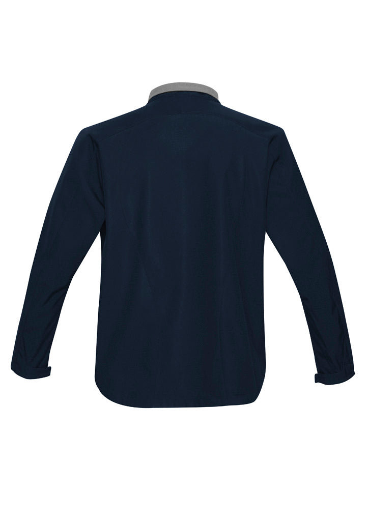 Kids Geneva Jacket - Navy/Graphite ||SRC=https://cdn.fashionbizapps.nz/honeybee/images/J307K_bProduct_Navy_Graphite_02_UAfI2Xb.jpg