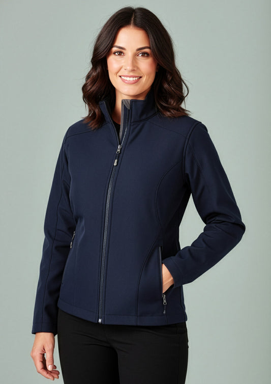 Womens Geneva Jacket ||SRC=https://cdn.fashionbizapps.nz/honeybee/images/J307L_Talent_Navy_Graphite_01.jpg