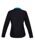 Womens Geneva Jacket - Black/Cyan ||SRC=https://cdn.fashionbizapps.nz/honeybee/images/J307L_bProduct_Black_Cyan_02_ShRk6QQ.jpg