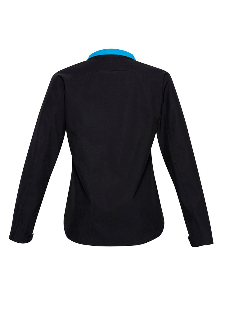 Womens Geneva Jacket - Black/Cyan ||SRC=https://cdn.fashionbizapps.nz/honeybee/images/J307L_bProduct_Black_Cyan_02_ShRk6QQ.jpg