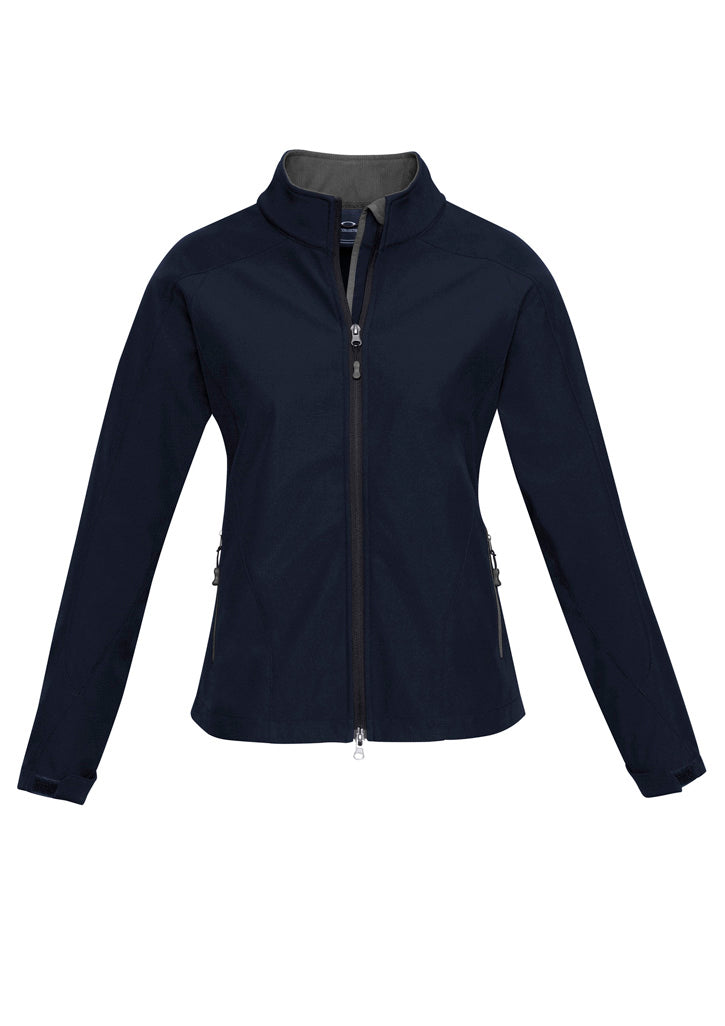 Womens Geneva Jacket - Navy/Graphite ||SRC=https://cdn.fashionbizapps.nz/honeybee/images/J307L_bProduct_Navy_Graphite_01_LnDsQ5S.jpg