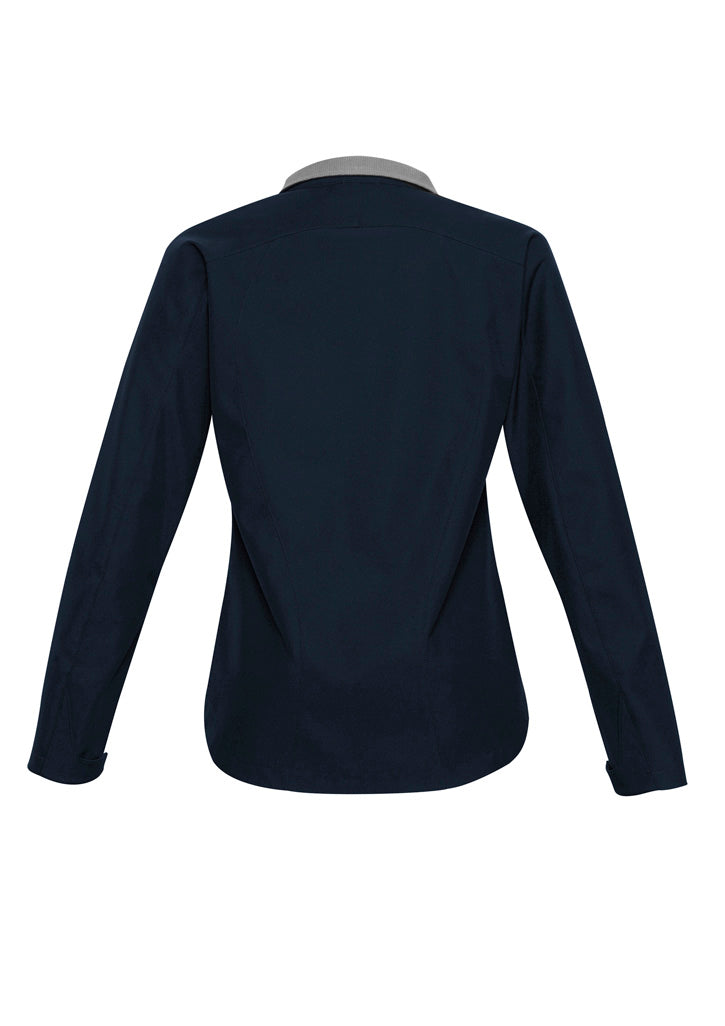 Womens Geneva Jacket - Navy/Graphite ||SRC=https://cdn.fashionbizapps.nz/honeybee/images/J307L_bProduct_Navy_Graphite_02_fCmAsUP.jpg