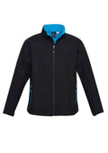 Mens Geneva Jacket - Black/Cyan ||SRC=https://cdn.fashionbizapps.nz/honeybee/images/J307M_bProduct_Black_Cyan_01_tLkEWZU.jpg