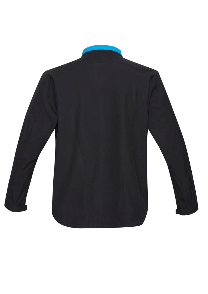 Mens Geneva Jacket - Black/Cyan ||SRC=https://cdn.fashionbizapps.nz/honeybee/images/J307M_bProduct_Black_Cyan_02_REn0CCt.jpg