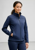 Womens Softshell Jacket ||SRC=https://cdn.fashionbizapps.nz/honeybee/images/J3825_Talent_Navy_01.jpg