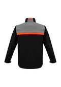 Unisex Charger Jacket - Black/Fluoro Orange/Grey ||SRC=https://cdn.fashionbizapps.nz/honeybee/images/J510M_bProduct_Black_FluoroOrange_Grey_02_6zaKmia.jpg