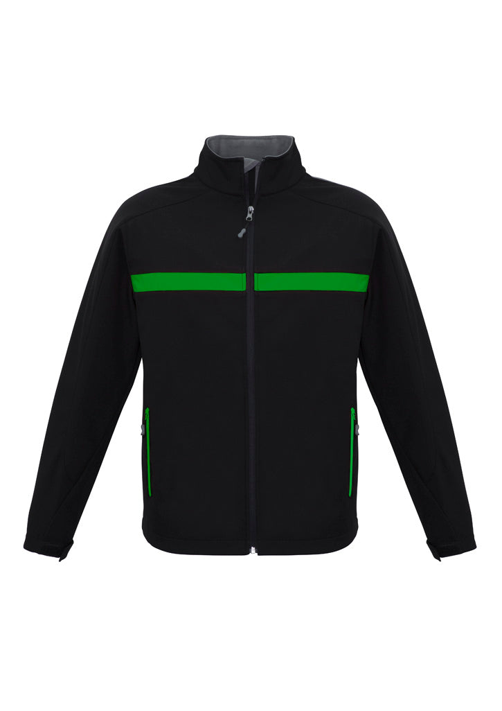 Unisex Charger Jacket - Black/Green/Grey ||SRC=https://cdn.fashionbizapps.nz/honeybee/images/J510M_bProduct_Black_Green_Grey_01_qsoKGMC.jpg