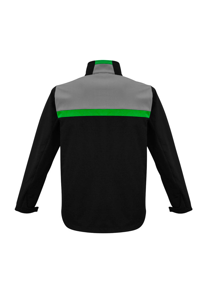 Unisex Charger Jacket - Black/Green/Grey ||SRC=https://cdn.fashionbizapps.nz/honeybee/images/J510M_bProduct_Black_Green_Grey_02_VG5nMfH.jpg