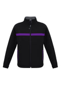 Unisex Charger Jacket - Black/Purple/Grey ||SRC=https://cdn.fashionbizapps.nz/honeybee/images/J510M_bProduct_Black_Purple_Grey_01_e6uTuhh.jpg