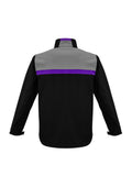 Unisex Charger Jacket - Black/Purple/Grey ||SRC=https://cdn.fashionbizapps.nz/honeybee/images/J510M_bProduct_Black_Purple_Grey_02_9RNX1o1.jpg