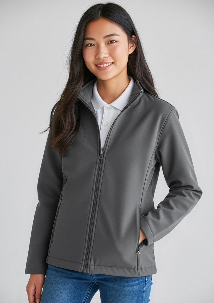 Kids Apex Jacket ||SRC=https://cdn.fashionbizapps.nz/honeybee/images/J740K_Talent_Grey_02.jpg