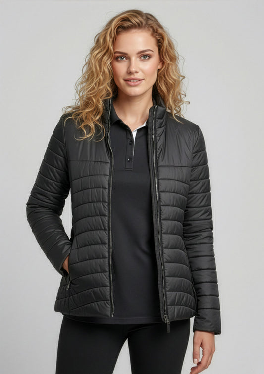 Womens Expedition Jacket ||SRC=https://cdn.fashionbizapps.nz/honeybee/images/J750L_Talent_Black_01.jpg