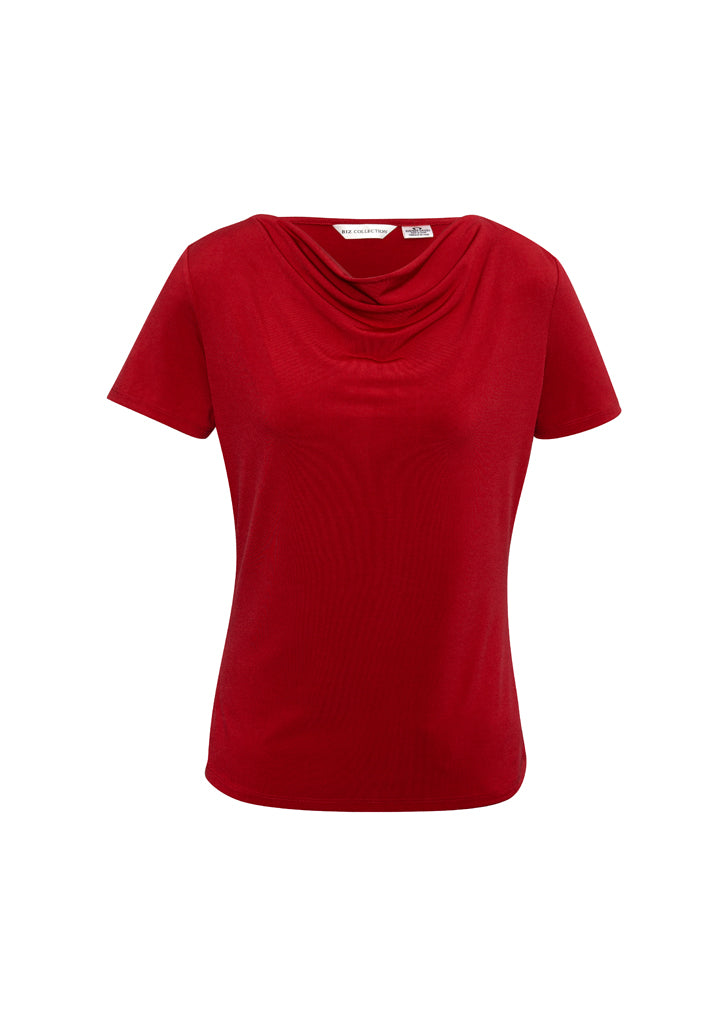 Ladies Ava Drape Knit Top - Red ||SRC=https://cdn.fashionbizapps.nz/honeybee/products/management/data/images/product/725x1026/K625LS_Red.jpg