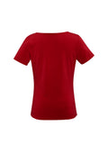 Ladies Ava Drape Knit Top - Red ||SRC=https://cdn.fashionbizapps.nz/honeybee/products/management/data/images/product/725x1026/K625LS_Red_Back.jpg