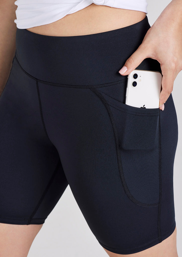 Womens Luna Bike Short ||SRC=https://cdn.fashionbizapps.nz/honeybee/images/L323LS_Talent_Black_09.jpg