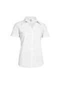 Womens Metro Short Sleeve Shirt - White ||SRC=https://cdn.fashionbizapps.nz/honeybee/images/LB7301_bProduct_White_01_xv6cF1c.jpg