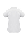 Womens Metro Short Sleeve Shirt - White ||SRC=https://cdn.fashionbizapps.nz/honeybee/images/LB7301_bProduct_White_02_4AB3hpm.jpg