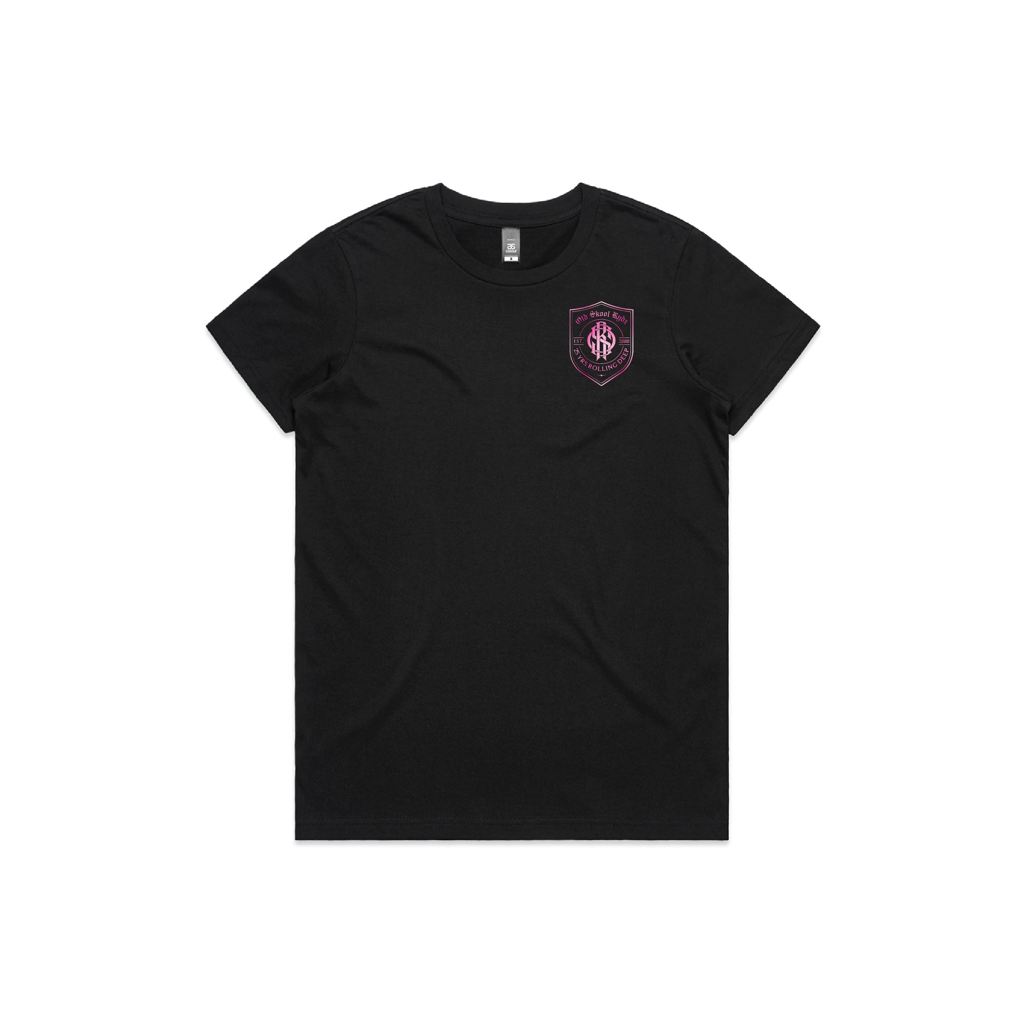 OSR Rolling Deep Shield Womens Maple Tee (Pink Print)