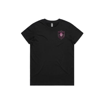 OSR Rolling Deep Shield Womens Maple Tee (Pink Print)